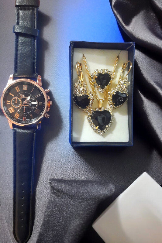 Combo de Reloj y joyeria para mujer